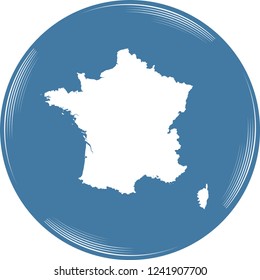 vector map of France