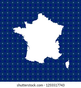 vector map of France