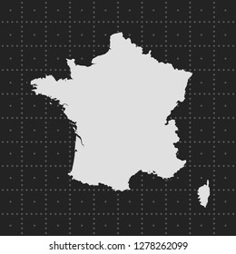 vector map of France 