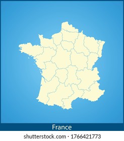 mapa vectorial de Francia