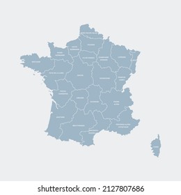 vector map of the France