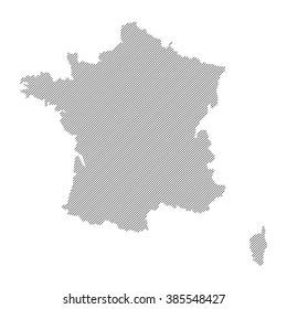 vector map of France 