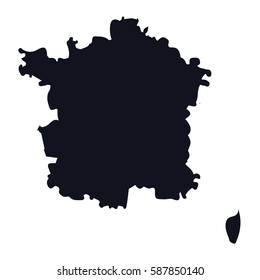 vector map - France