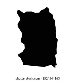 Vector map Georgetown. Isolated vector Illustration. Black on White background. EPS 10 Illustration.