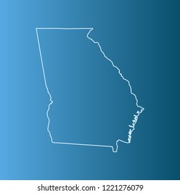 vector map of Georgia