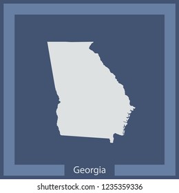 vector map of Georgia