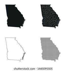 vector map of the Georgia