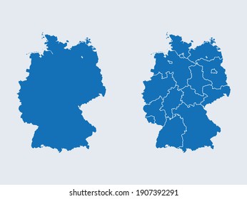 vector map of the Germany