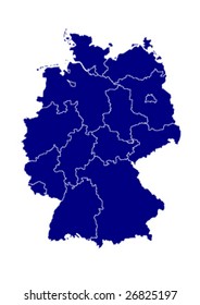 vector map of germany