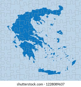 vector map of Greece