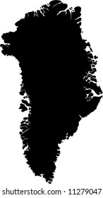 Vector Map Of Greenland