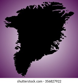 vector map of greenland