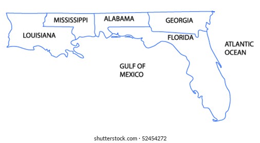 Gulf Coast State Images Stock Photos Vectors Shutterstock