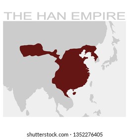 vector map of the Han Empire