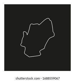 mapa vectorial del harare en el país de Zimbabue