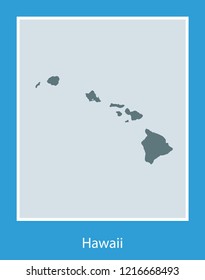 vector map of Hawaii
