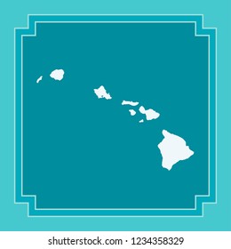 Vector Map Hawaii Stock Vector (Royalty Free) 1234358329 | Shutterstock