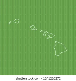 vector map of Hawaii