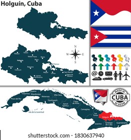 Vector Map Holguin Province Location 260nw 1830637940 