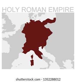 vector map of the Holy Roman Empire