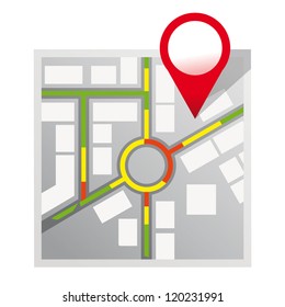 Vector map icon
