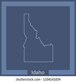 vector map of Idaho