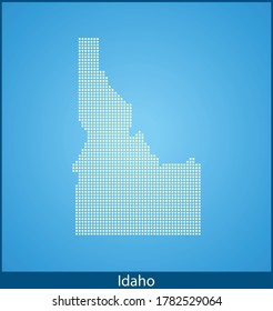vector map of the Idaho