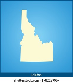 vector map of the Idaho