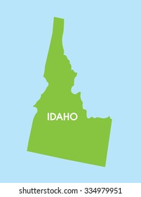 Vector Map of Idaho USA