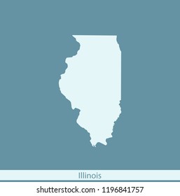 vector map of Illinois