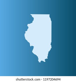 vector map of Illinois