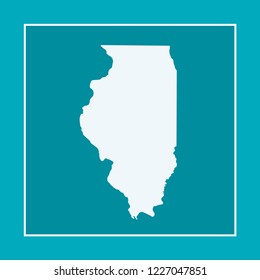 vector map of Illinois