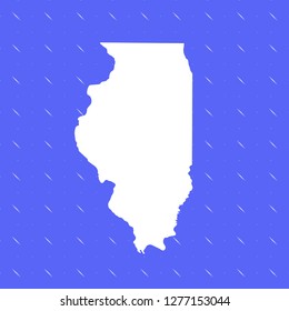 vector map of Illinois