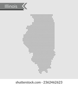 vector map of the Illinois