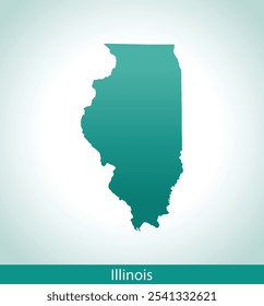 vector map of the Illinois