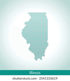 vector map of the Illinois