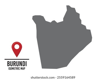 Brundı vector map illustration, country map with markings. vector illustration.