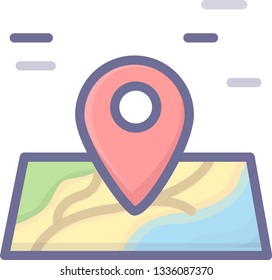 Vector map illustration design element