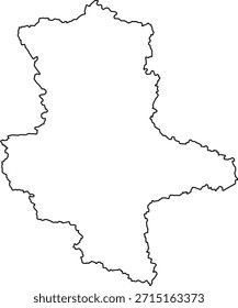 Ilustração de mapa vetorial de Sachsen Anhalt, Alemanha. Design limpo e mínimo destacando os limites administrativos. Adequado para geografia, educação, apresentações comerciais, infográficos, web design e materiais de impressão.