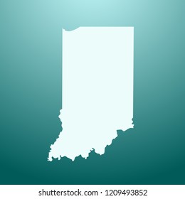 vector map of Indiana