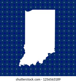 vector map of Indiana