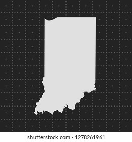 vector map of Indiana