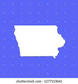 vector map of Iowa
