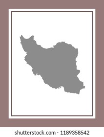 vector map of Iran