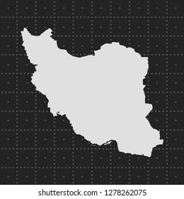 vector map of Iran   