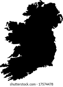 vector map of Ireland