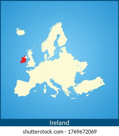 vector map of the Ireland