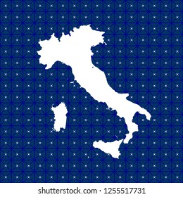 vector map of Italy