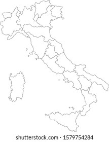 Italy Outline Images, Stock Photos & Vectors | Shutterstock