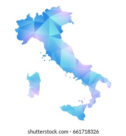 vector map of Italy polygon